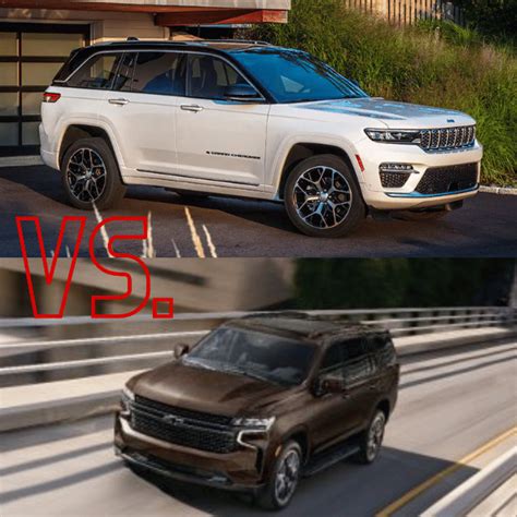 2023 Jeep Grand Cherokee Compared to the 2023 Chevrolet Tahoe