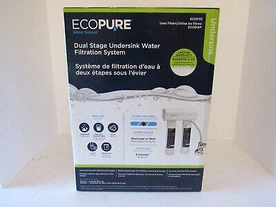 Ecopure ECOP20 Dual Stage Undersink Water Filtration System EBay