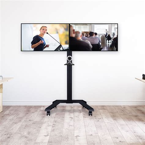 B Tech Universal Dual Screen VC Cart 46 Inch BLK BT8514 B