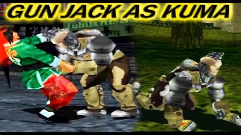 Tas Gun Jack With Kuma S Moves Gameplay Tekken Arcade Version