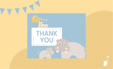 10 Free And Delightful Printable Baby Shower Thank You Cards