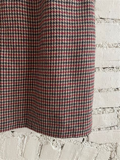 Vintage Wool Houndstooth Mini Skirt Gem