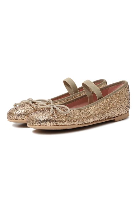 Балетки PRETTY BALLERINAS детские золотого цвета — купить в интернет ...
