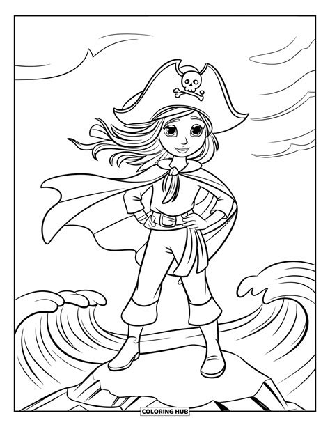 Pirate Colouring Kids