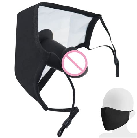 Creative Mask Mouth Plug Dildo Silicone Gag Mouth Bondage Equipment Bdsm Funny Sex Toy Face