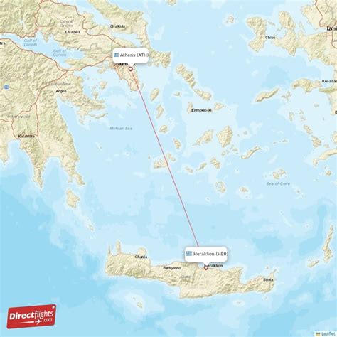 Direct Flights From Heraklion To Athens Her To Ath Non Stop