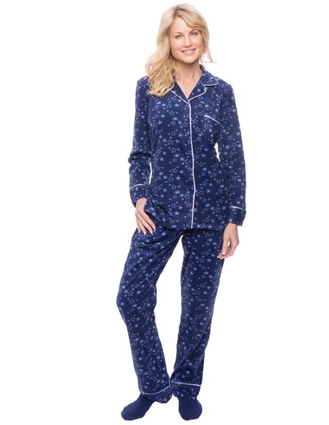 Womens Microfleece Pajama Sleepwear Set Noble Mount