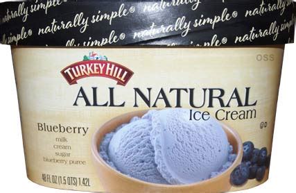 On Second Scoop Ice Cream Reviews Turkey Hill Blueberry Ice Cream