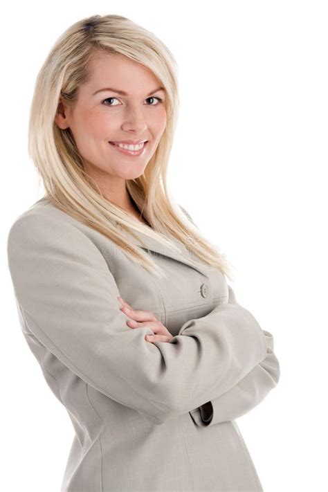 Femme D Affaires Blonde Photo Stock Image Du Aides Businesswoman