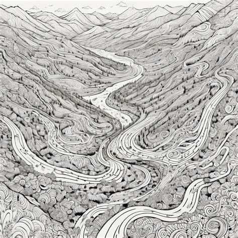 Valley Map Landscape Stable Diffusion Online