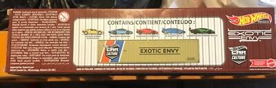 Hot Wheels Car Culture Premium Exotic Envy Set W Container New Ebay
