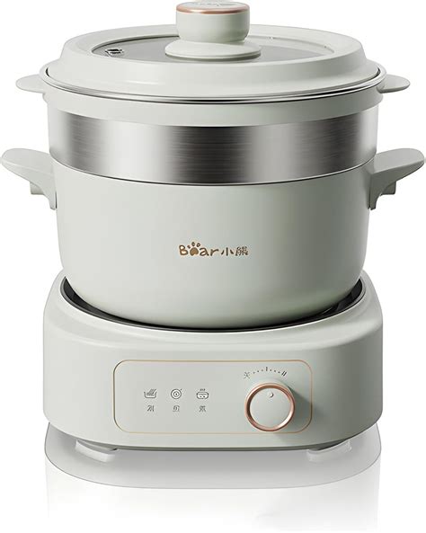 Electric Hot Pot With Steamer L Shabu Shabu Hot Pot Ceramic Non Stick Frying Pan Portable