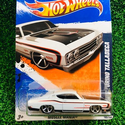 Hot Wheels Ford Torino Talladega White Shopee Malaysia