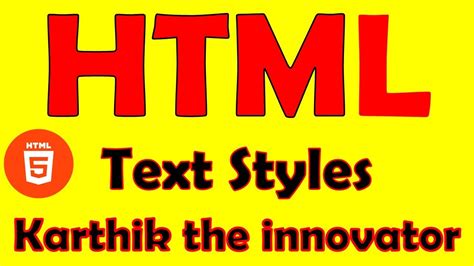 Text Style In Html Learn Html Text Formatting In 2 Minutes Html Tutorials Youtube