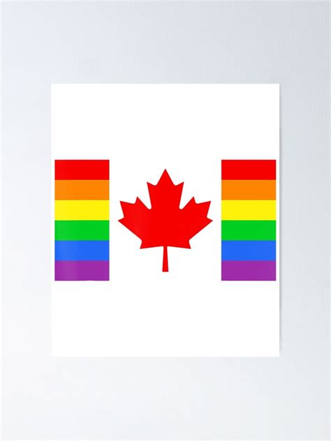 Gay Pride Happy Canada Day Lgbtq Maple Leaf Flag Poster For Sale By FungSang Redbubble