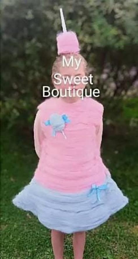 Cotton Candy Outfit For Both Kids And Ladies Cotton Candy Dress