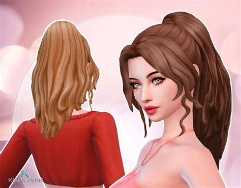 Zarah Ponytail My Stuff Sims Hair Sims 4 Body Mods Sims 4 Anime