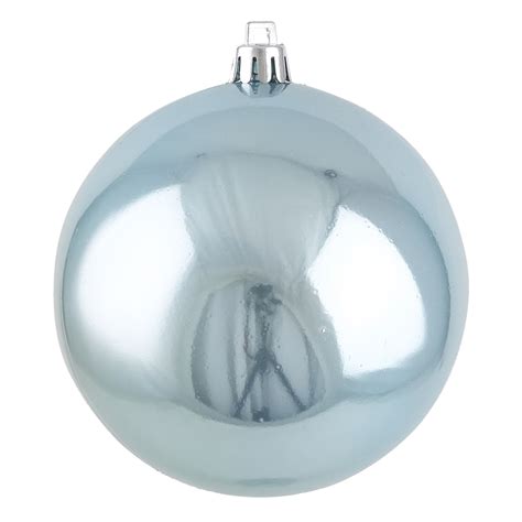 BALL 90MM PEARL LIGHT BLUE - Christmas Forever