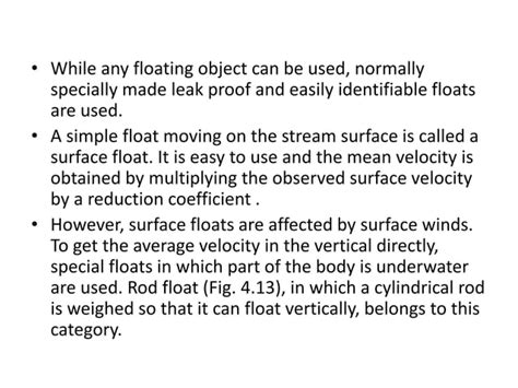 Stream Flow Measurement Ppt