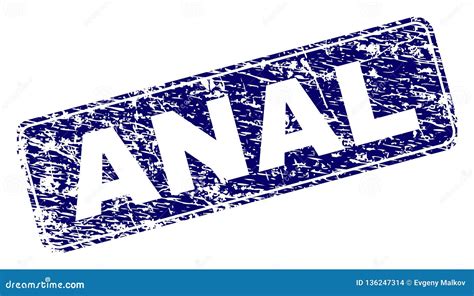Grunge ANAL Framed Rounded Rectangle Stamp Stock Vector Illustration Of Label Anal