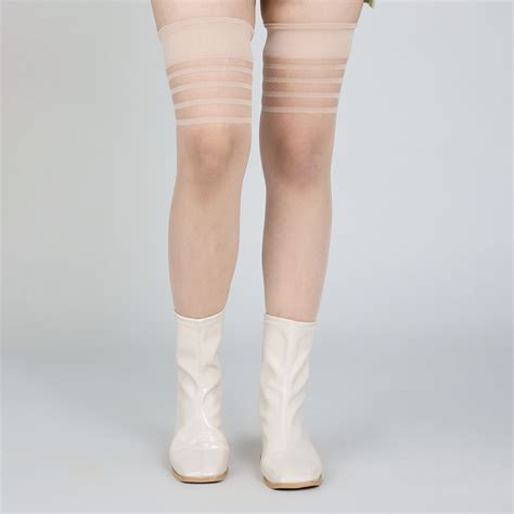 MIXT By Nykaa Fashion Nude Thigh High Solid Stockings Buy MIXT By Nykaa Fashion Nude Thigh High