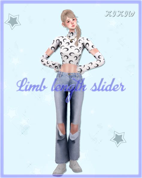 [KIKIW]Limb length slider – @kikiw-sims on Tumblr