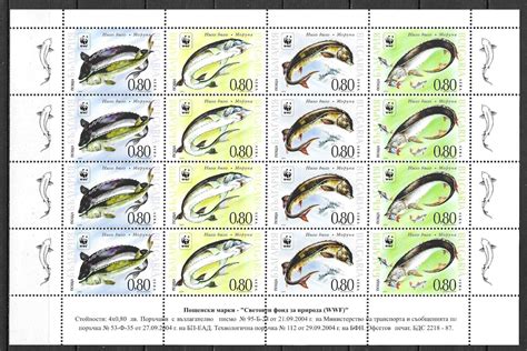 Bulgaria Wwf Fauna Wildlife Marinelife Fisch Fish Compl Sheet Mnh