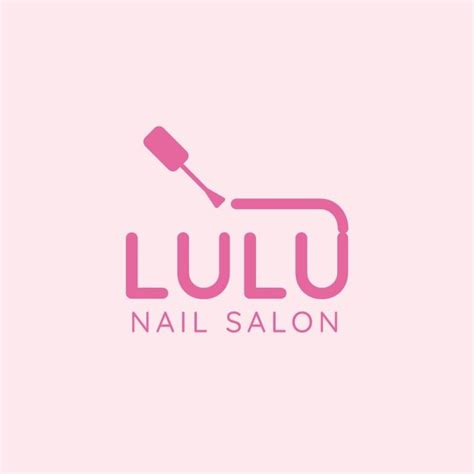 Simple Pastel Lulu Nail Salon Logo