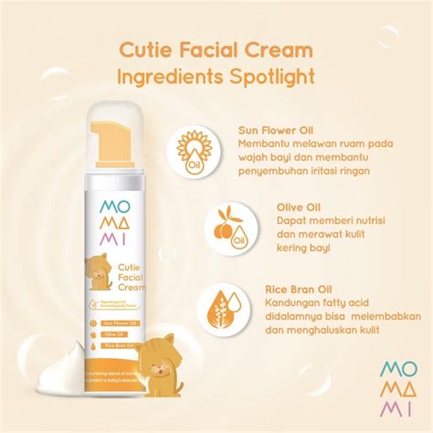 Jual Momami Baby Care Series Cutie Facial Cream Bouncy Baby Yoghurt