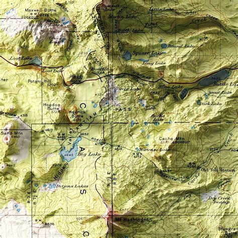 Oregon, Three Sisters 1929 Shaded Relief Map | Oregon map, Relief map, Map