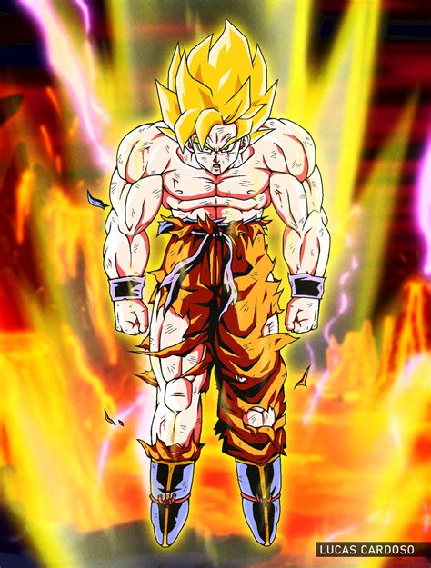 Super Saiyan Goku By Lucas Card On Deviantart