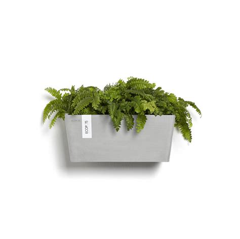 Ecopots Manhattan Cm Witgrijs Hangend Bloemen Plantenbak Puur