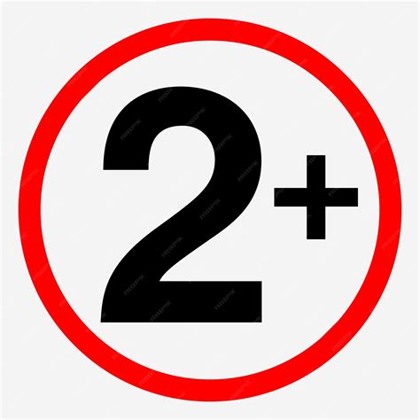 premium vector age ratting sign suitable  children