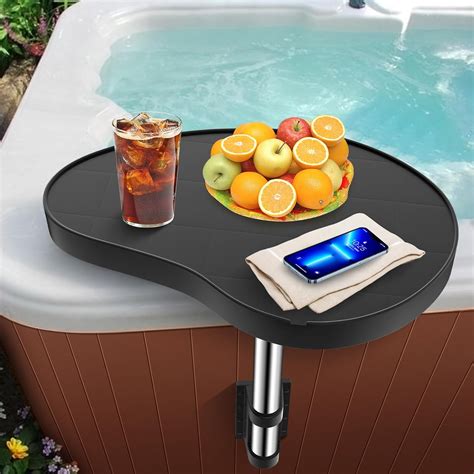 Hot Tub Drink Holder Rotation Non Slip Heavy Duty Hot Tub Table Tray Design Spa Tray Cup