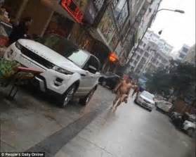Chinese Man Ran Naked Down Public Street To Improve His Luck Then Gets Arrested Daily Mail Online