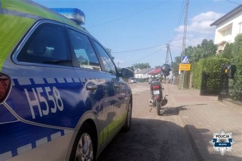 Nietrzeźwi za kierownicą Fiata i motoroweru Codziennik mławski Mława