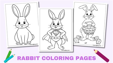 60 Cute Rabbit Coloring Pages (Free Printable PDFs)