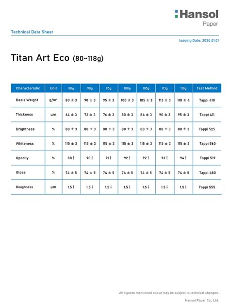 Tds Titan Art Eco Pdf