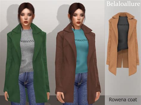 Belal S Belaloallure Rowena Coat In Sims Clothing Sims