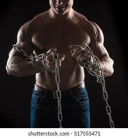 Portrait Naked Torso Brutal Male Bodybuilder Stock Photo Shutterstock