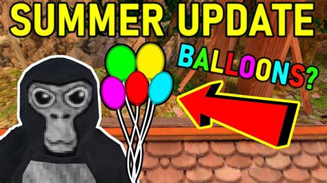 Are Balloons Coming In The Gorilla Tag Vr Summer Update Gorilla Tag