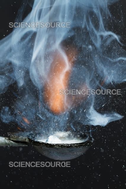 Sodium Reacting With Water 3 Of 4 Stock Image Science Source Images