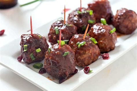 Slow Cooker Cranberry Meatballs ⋆ Real Housemoms