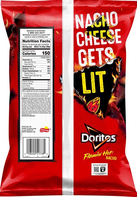 Doritos Flavored Tortilla Chips Flamin Hot Nacho Oz Ct Shipt