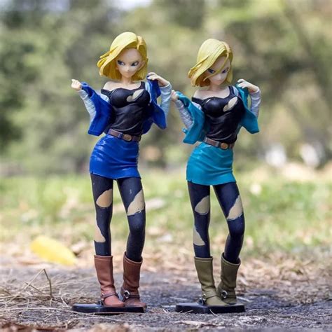 NEW Hot 25cm Dragon Ball Sexy Android 18 Lazuli Action Figure Toys Collection Doll Christmas