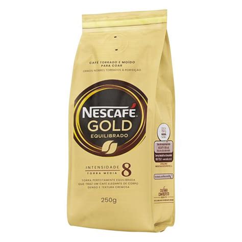 Café Torrado e Moído Equilibrado Nescafé Gold Pacote 250g Tateno