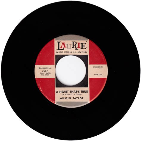 Austin Taylor - Push Push / A Heart That's True – NIGHT BEAT RECORDS