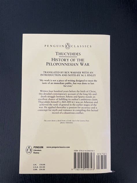 Thucydides History Of The Peloponnesian War 興趣及遊戲 書本 And 文具 小說 And 故事書