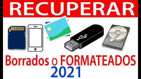 RECUPERAR Archivos BORRADOS O FORMATEADOS En PC Y Memorias YouTube