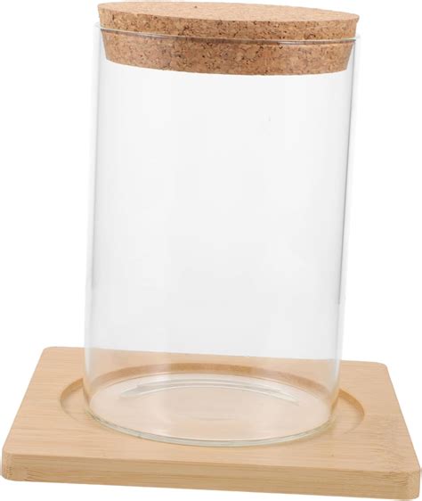 Ultechnovo Holzdeckel Glasflasche Terrarium Glasbeh Lter Ko Flasche